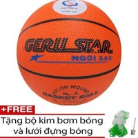 Bóng rổ cao su  Geru Star số 5