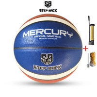 Bóng rổ da MERCURY - STEP BACK Chính hãng, Bóng rổ da số 6, số 7. Chơi Indoor/outdoor