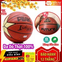 Bóng rổ da Peak + Tặng Bơm + Balo rút + Kim Bơm + Túi lưới SIÊU HOT