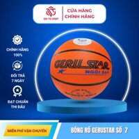Bóng rổ Geru Star B7 cao su cam số 7
