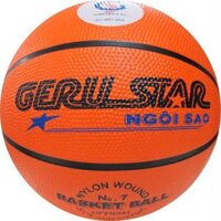 Bóng rổ Geru Star B7 cao su cam số 7, 08GR (Quả)