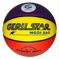 BÓNG RỔ GERUSTAR 4 Mầu - Size số 7,số 6,số 5,số 4,số 3 -Cao Su -Banh bóng rổ cho bé,tiểu học,cấp 2,3,sinh viên,học đường