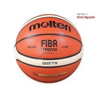 Bóng rổ Molten FIBA GG7X size 7 da PU chơi indoor, outdoor TẶNG kim bơm + túi lưới, banh đẹp bền bám tay tốt da mềm nhồi