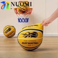Bóng rổ nảy im lặng NUOMI, Bóng tập luyện trong nhà Decibel thấp 21cm / 24cm Bóng yên tĩnh, Độ đàn hồi cao có thể tháo rời có khóa kéo xốp mật độ cao Bóng tập luyện đàn hồi bóng rổ