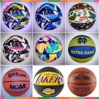 Bóng rổ số 5,6,7 hoạ tiết bắt mắt - phù hợp indoor - outdoor - tặng kèm lưới và Kim bơm - LYLYSPORTS