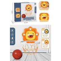 Bóng Rổ Treo Tường Hình Sư Tủ Dễ Thương Có Chấm Điểm Cảm Ứng Đồ Chơi Vận Động Trong Nhà Cho Bé