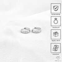 Bông Tai Bạc 925 Đính Đá Cubic Zirconia Cao Cấp Xi Bạch Kim - Trang Sức Phụ Kiện Bạc TNPsilver