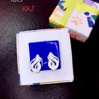 Bông tai bạc 950 kiểu ý