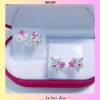 Bông tai bạc La Luce - Khuyên tròn hình mèo Hello Kitty dành cho bé gái B0013BT