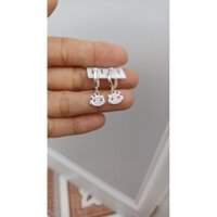 bông tai bạc  mèo hello kitty cho bé