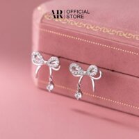 Bông tai bạc nữ 925 xi kim khuyên tai Bony-Aura Silver-KT55
