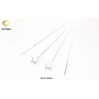 Bông tai bạc Ý 925 Huệ Ngân - Ngôi sao may mắn dáng dài RYE140984