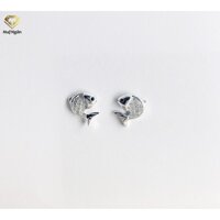 Bông tai bạc Ý 925 Huệ Ngân - Cá heo vui tính RYE140238