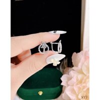 Bông tai bấm mẫu mới xinh xỉu bạc 925