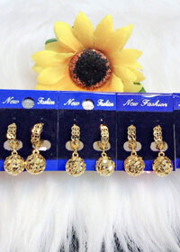 Bông tai bi rỗng mạ vàng 18k BT1262ADC