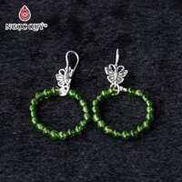 Bông tai đá diopside - Ngọc Quý