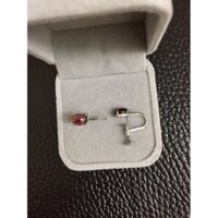 Bông tai đá garnet