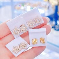 Bông tai đồng bền mẫu ngôi sao 5 cánh hột - đồng miền tây 750