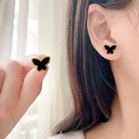 Bông tai hình bướm, khuyên tai mạ vàng cao cấp TIT'S SHOP