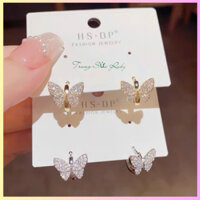 Bông tai hình bướm trẻ trung nhẹ nhàng xinh xắn Trang Sức Ruby