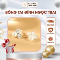 Bông Tai Hình Nơ Đính Ngọc Trai Xinh Xắn Phong Cách Nhẹ Nhàng Thanh Lịch | Mina Chan