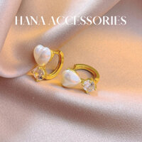 Bông tai hình trái tim |BT24| HANA ACCESSORIES