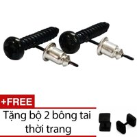 Bông tai hình trục vít BT131 (Đen) + Tặng bộ 2 bông tai BT115 Loại 6mm (Đen) [bonus]