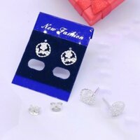 Bông tai hoa bạc cao cấp 🌼 YN JEWELRY SL