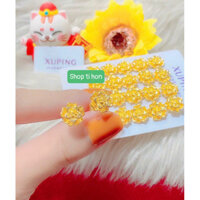 Bông tai hoa mạ vàng 24k cao cấp mẫu mới về ( bông 1 chỉ )