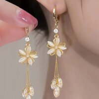 Bông Tai Hoa Opal Bông Tai Nữ Cao Cấp Ánh Sáng Sang Trọng Tính Khí Ngọt Ngào Không Gây Dị Ứng Bông Tai Bông Tai