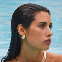 Bông tai hoa tai kết cấu inox INS18k trang sức hoa tai cá tính thời trang