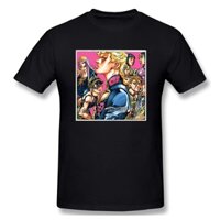 Bông Tai Kẹp Dạo Phố Cotton Camisetas Hombre Nam Vaporwave Nhật Bản Anime Cotton Tee Dạo Phố Bông Tai Kẹp