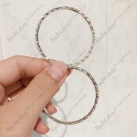 Bông tai khoen cắt máy bạc 925