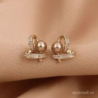 Bông tai kim bạc S925 phong cách Pháp, bông tai trái tim siêu tiên, cao cấp sang trọng, thời trang nổi tiếng trên mạng, bông tai khảm zircon