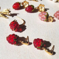 Bông tai Mâm Xôi/ Phúc Bồn Tử - RASPBERRY EARINGS