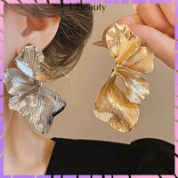 Bông tai mặt dây chuyền hoa vàng cho phụ nữ, bông tai mặt dây chuyền hoa lớn, bông tai cánh hoa, bông tai trang sức nhẹ