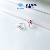 Bông tai mèo kitty khoá bấm cho bé_THU HUONG SILVER