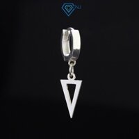 Bông tai nam bạc 925 hình tam giác cá tính BTA0056 - Trang sức TNJ