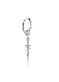 Bông tai nam biểu tượng chú hề cá tính, độc đáo - Bạc xỏ lỗ