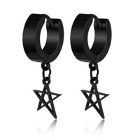 Bông Tai Nam Ngôi Sao Tòn Ten Titan Ko Đen TT 2597 - Đen