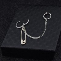 Bông tai nam nữ xỏ lỗ kẹp vành cực chất - mẫu 2