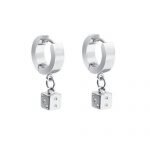 Bông Tai Nam Tòn Ten Cục Xúc Xắc Titan Ko Rỉ TT 2337