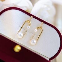 Bông tai ngọc trai nước ngọt tự nhiên