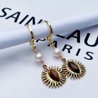 Bông tai ngọc trai nước ngọt tự nhiên