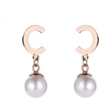 Bông Tai Ngọc Trai Tòn Ten Titan Ko Đen TT 2244