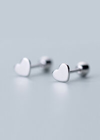 Bông Tai Nữ  Bông Tai Nữ Bạc S925 Trái Tim Yêu Thương B2526 - Bảo Ngọc Jewelry