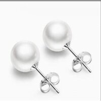 Bông tai nữ chuôi inox khuyên tai nụ ngọc trai nhân tạo nhỏ xinh dễ thương phong cách Hàn Quốc - 10mm
