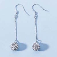 Bông tai nữ dài tòn ten sáng chớp thời trang hàn quốc