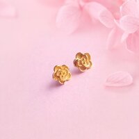 Bông Tai Nụ Hoa Mai vàng đeo sát tai thời trang mùa tết và đám cưới