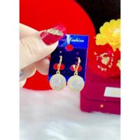 Bông tai nữ màu vàng 18 cao cấp mẫu mới về